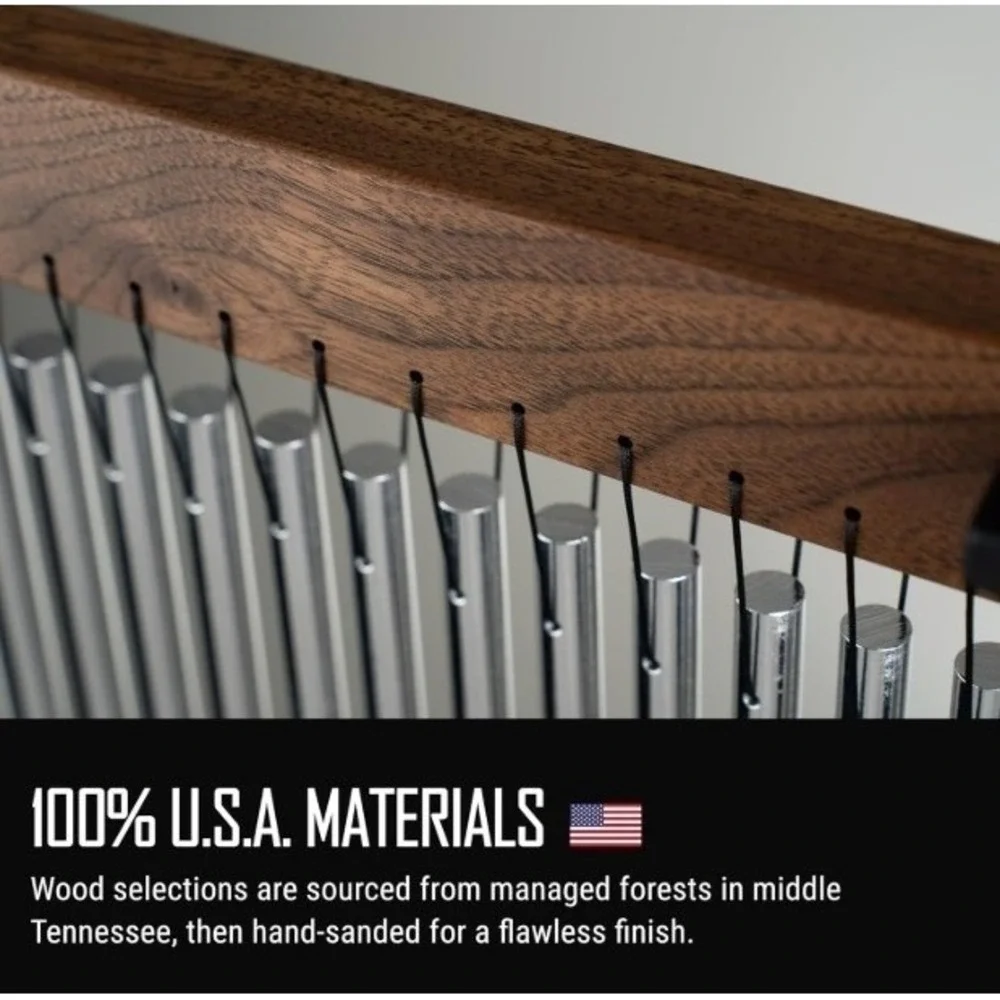 TreeWorks Handcrafted Sgl Row 35 Bar Chimes Percussion Instrument, Bar Mount NIB